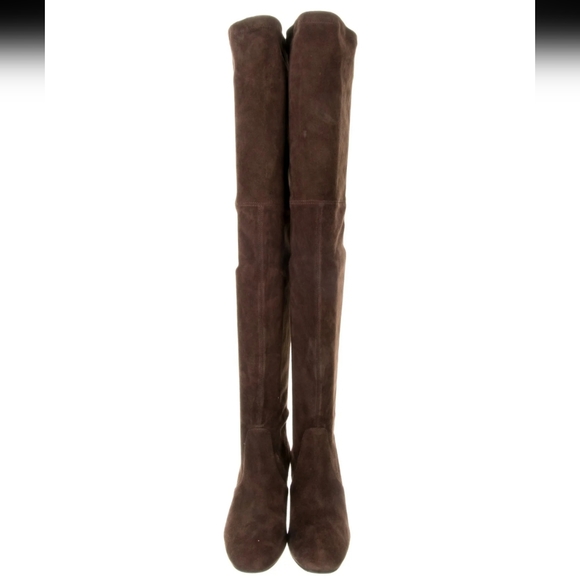 STUART WEITZMAN Genna Brown Over-the-Knee Suede Boots Size: 7.5M - Picture 2 of 15